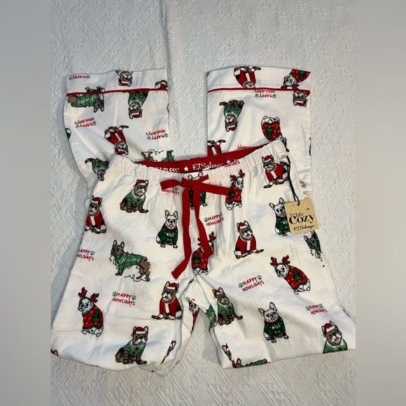 PJ Salvage Women’s Flannel Pajama Bottoms in Ivory, size XS, NWT! - Picture 7 of 11